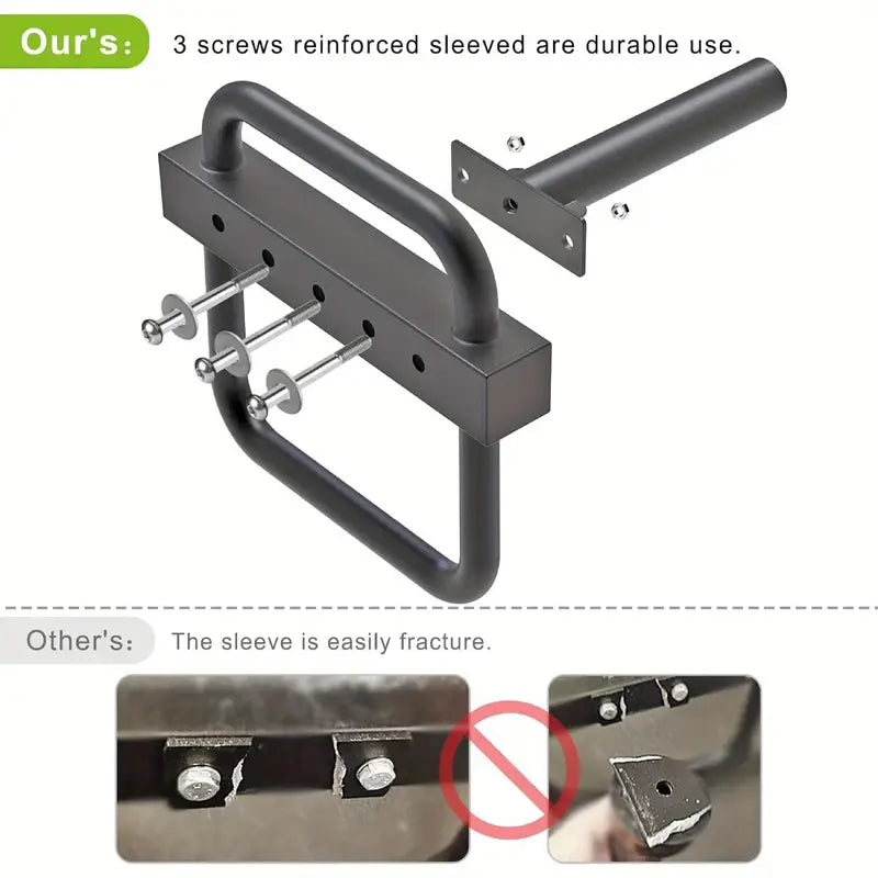 Hex Trap Bar – Olympic 2" Sleeve, Multi-Grip Handle, 50.4" Length – Black Iron