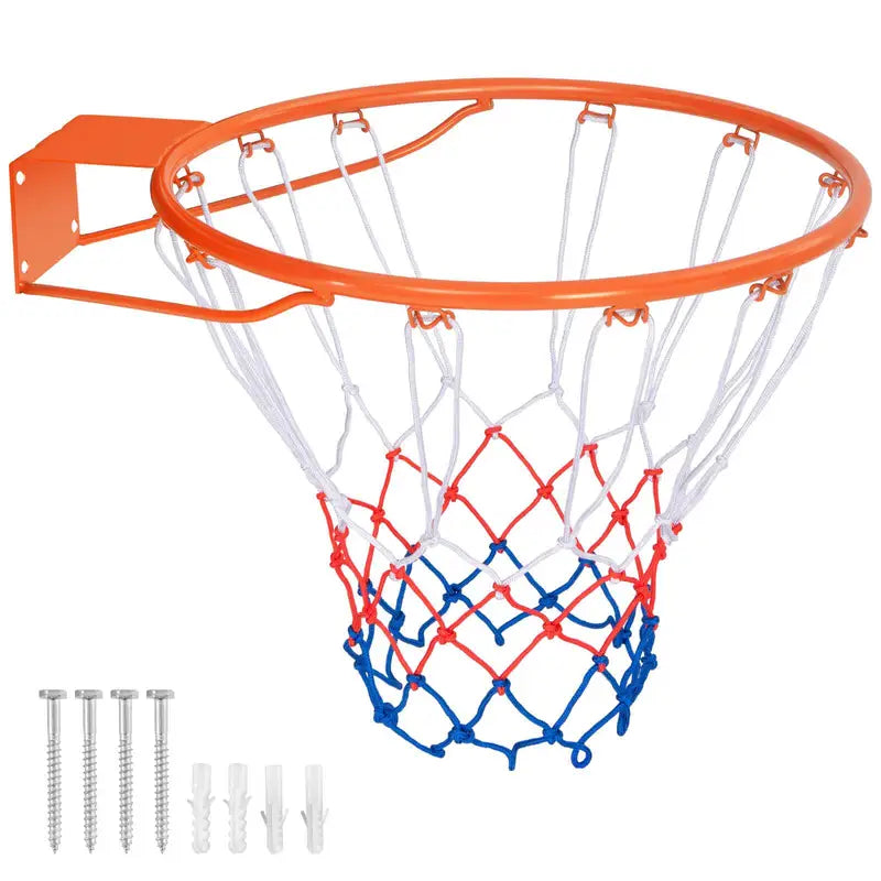 Basketball Rim with Net and Mounting Kit