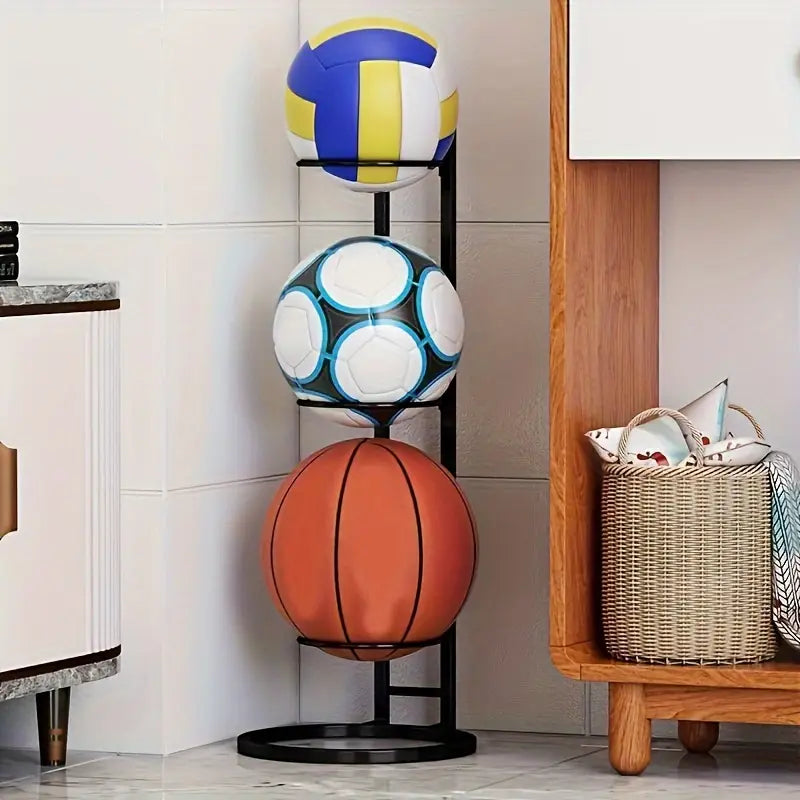 Basketball Storage Rack – Carbon Steel, Wall-Mounted